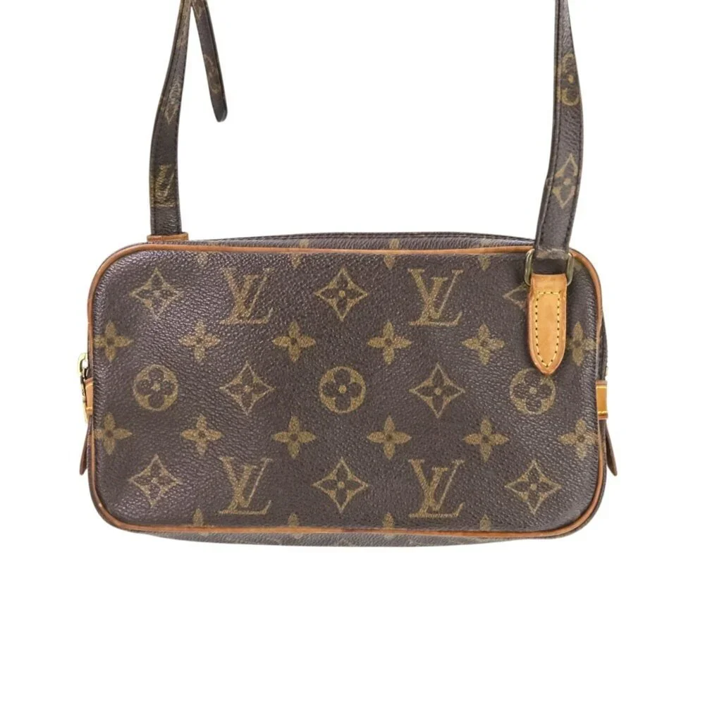 LOUIS VUITTON Authentic Brown Monogram Pochette Mini Bag - Picture 2 of 16